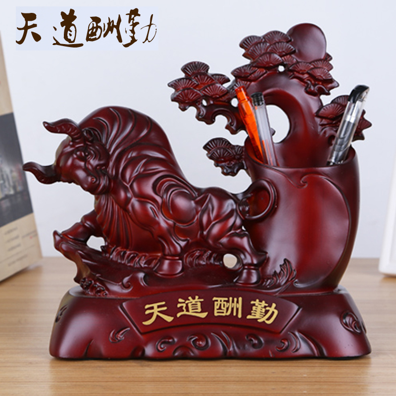 创意马笔筒 书房与办公桌面的优雅点缀与温情礼物